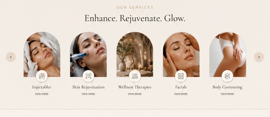 Natural luxury spa setting